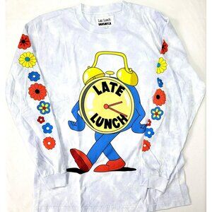 Late Lunch CANT WAIT Long Sleeve Tee Shirt Size Large New n Bag Sean Wotherspoon